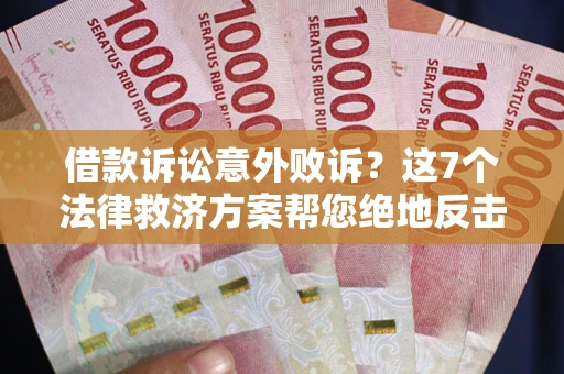 济南借款诉讼意外败诉？这7个法律救济方案帮您绝地反击！