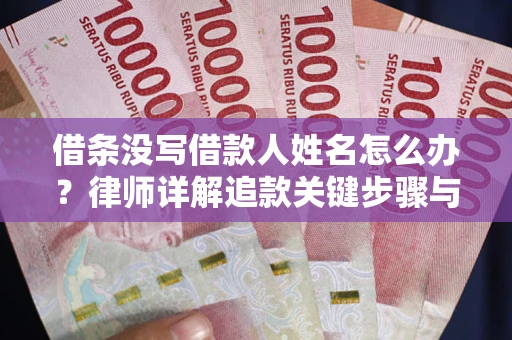 济南借条没写借款人姓名怎么办？律师详解追款关键步骤与证据链构建