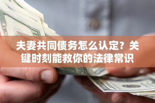 济南夫妻共同债务怎么认定？关键时刻能救你的法律常识